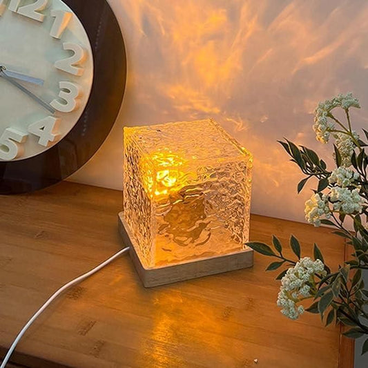 Rotating Water Ripple Night Light Aura Lamp 729df1-7a